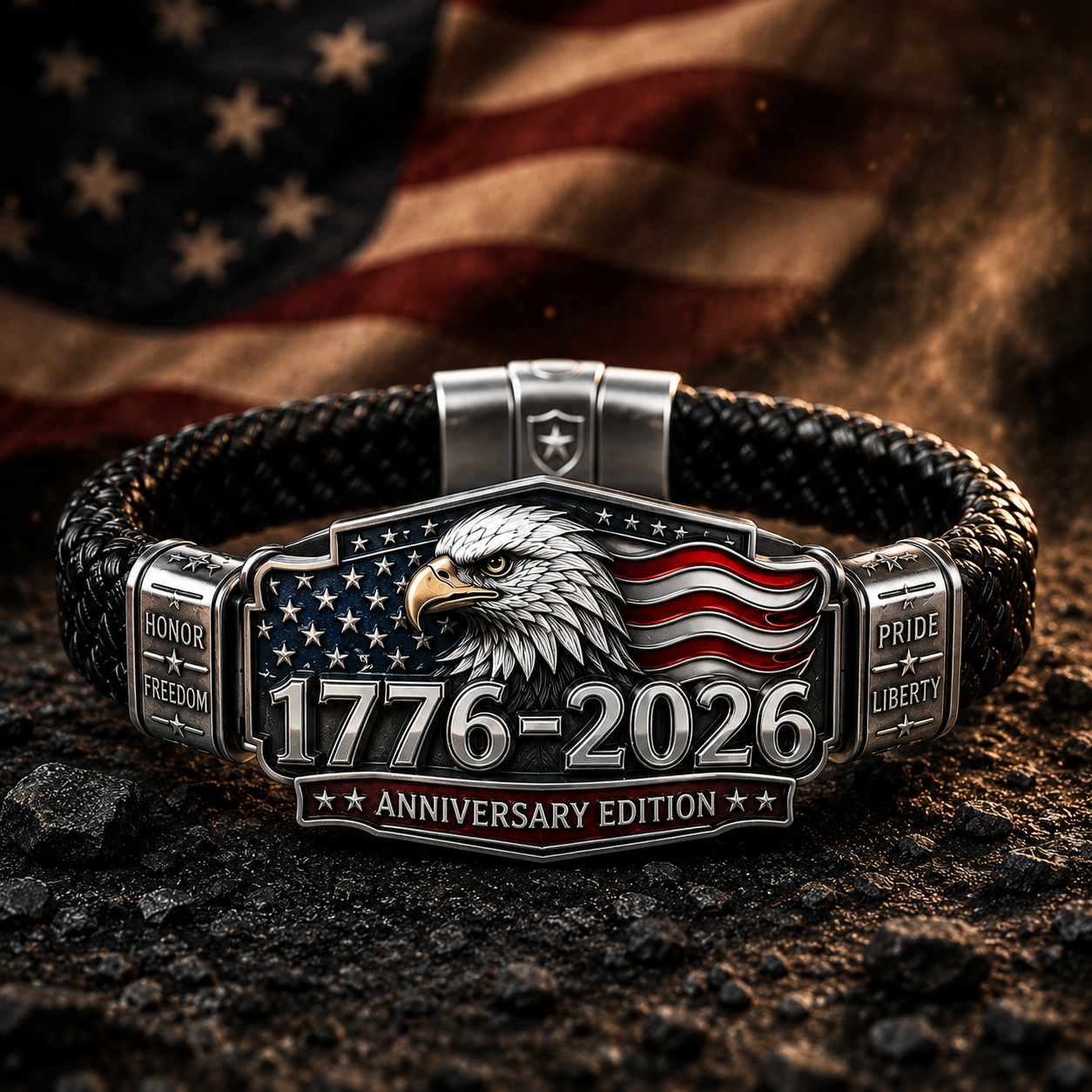 🦅 🇺🇸 America 250th Anniversary Patriotic Tribute Bracelet