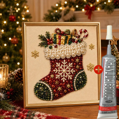 🧘Relaxing & Beginner-Friendly - 🎨💎DIY Christmas Pearl Diamond Painting Art Kit
