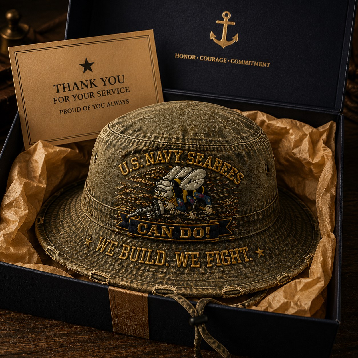 🏆Last Day Promo: 49% OFF - U.S. Navy Seabees CAN DO Bucket Hat