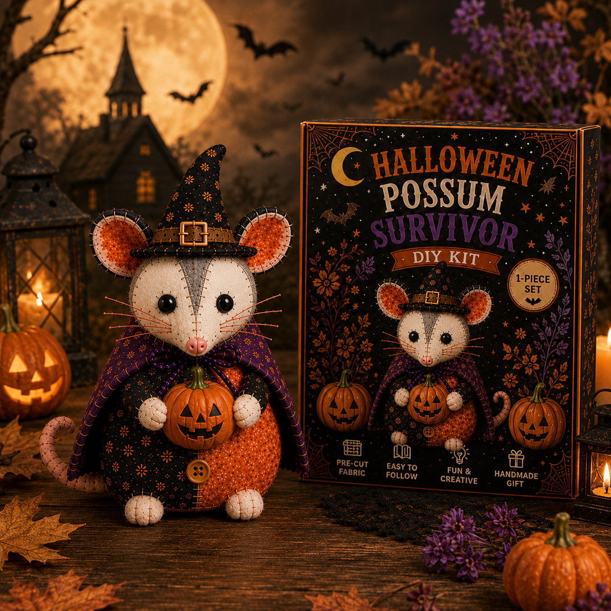 🎃🦡 Halloween Possum Survivor DIY Kit