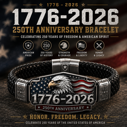 🦅 🇺🇸 America 250th Anniversary Patriotic Tribute Bracelet