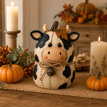 Rustic Farm Pumpkin Friends Decor Set