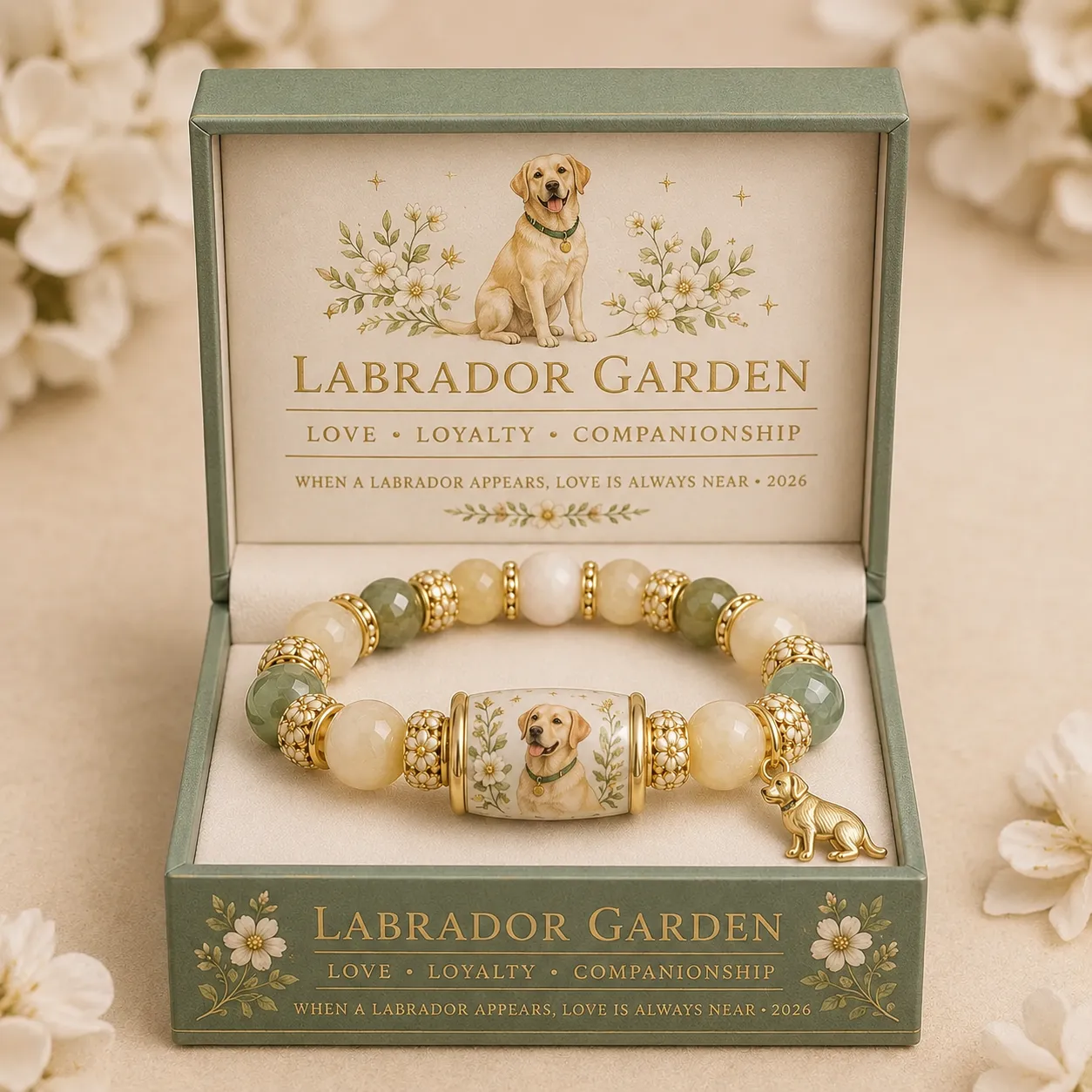 ❤️ A Gift Every Labrador Lover Will Treasure-🐕‍🦺 Labrador  Charm Bracelet Gift Set