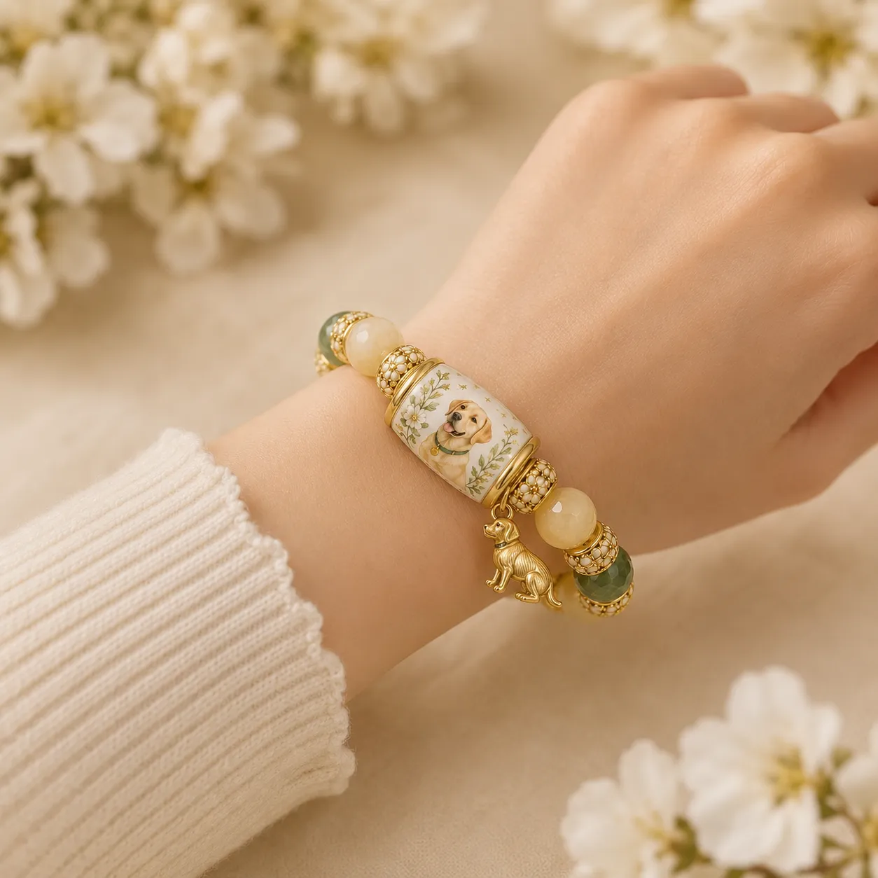 ❤️ A Gift Every Labrador Lover Will Treasure-🐕‍🦺 Labrador  Charm Bracelet Gift Set