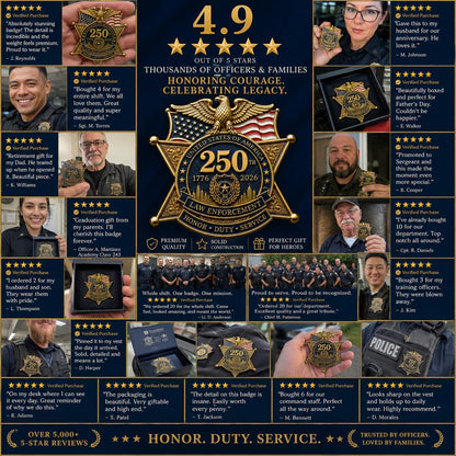🔥 Last Day Sale ⚡️49% OFF – Law Enforcement Honor Brooch | Duty & Service Pin