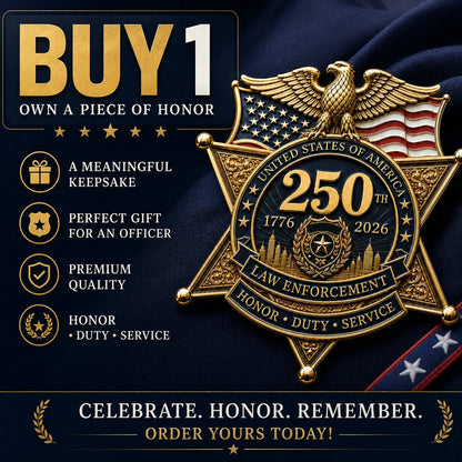 🔥 Last Day Sale ⚡️49% OFF – Law Enforcement Honor Brooch | Duty & Service Pin