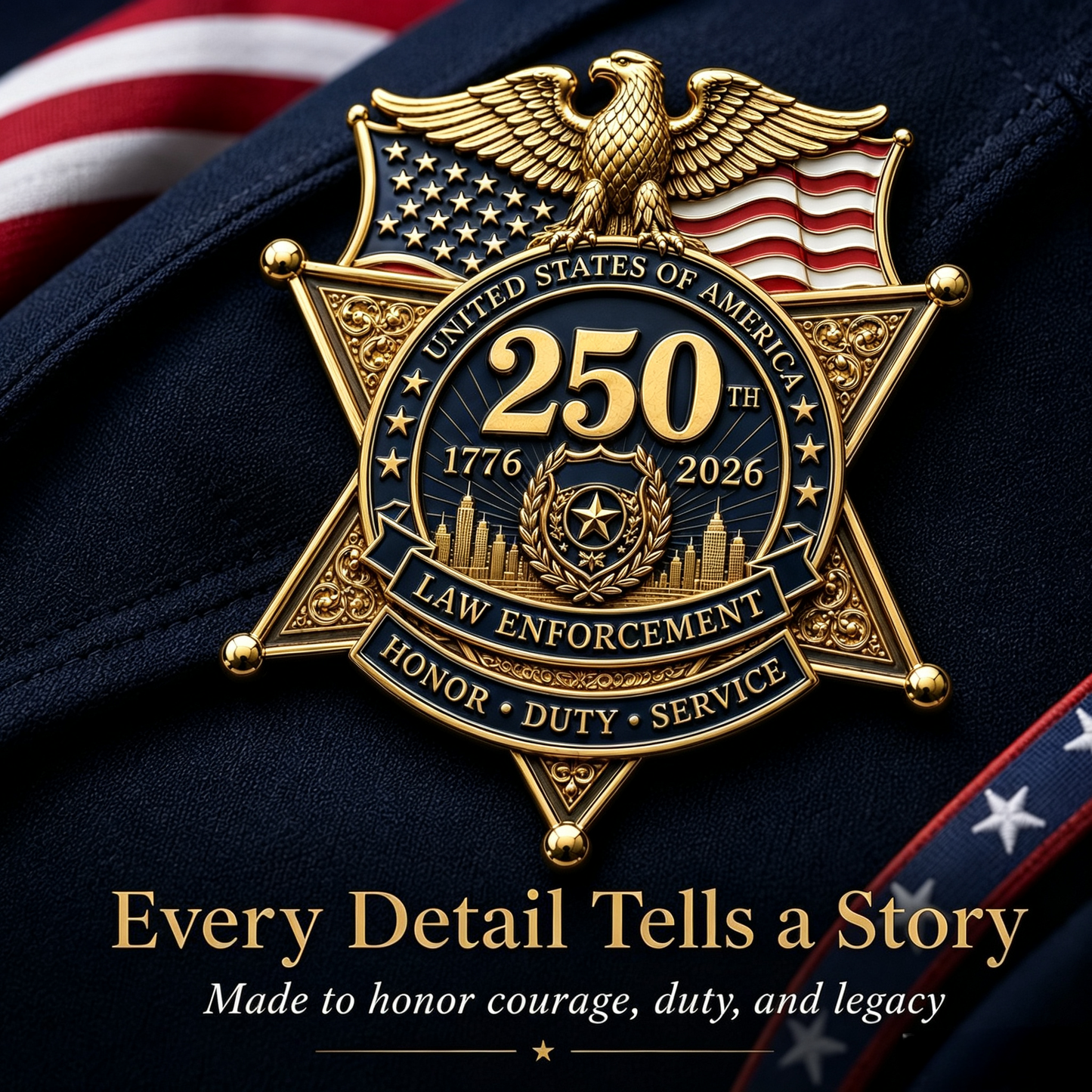 🔥 Last Day Sale ⚡️49% OFF – Law Enforcement Honor Brooch | Duty & Service Pin