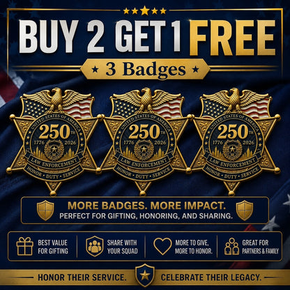 🔥 Last Day Sale ⚡️49% OFF – Law Enforcement Honor Brooch | Duty & Service Pin