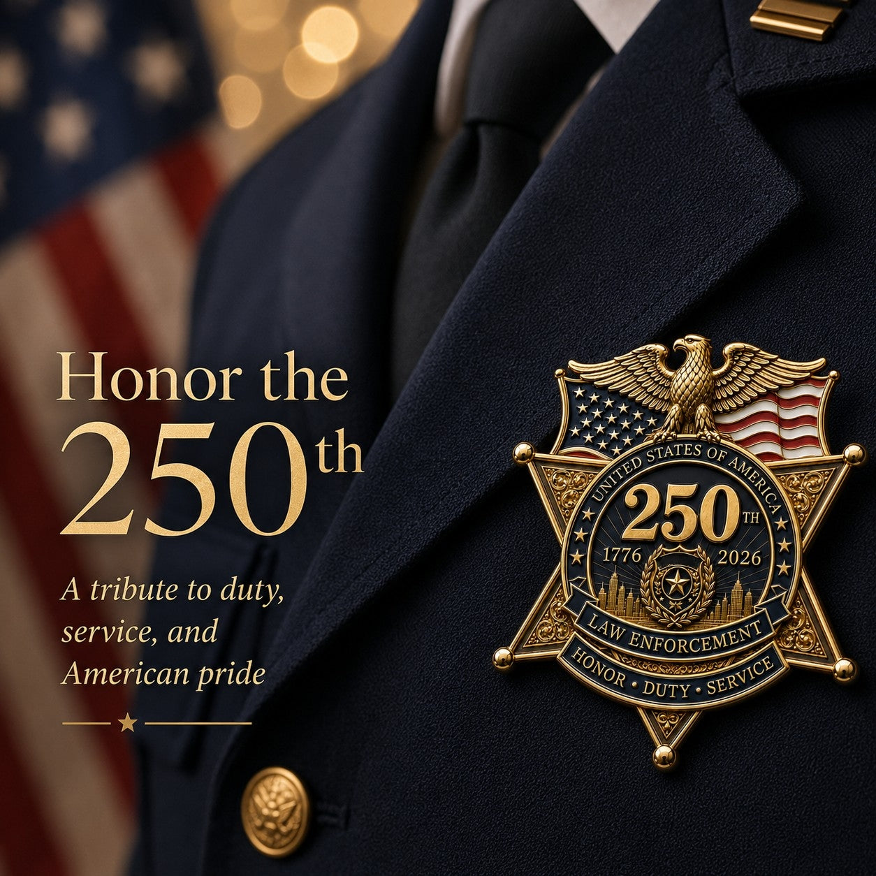 🔥 Last Day Sale ⚡️49% OFF – Law Enforcement Honor Brooch | Duty & Service Pin