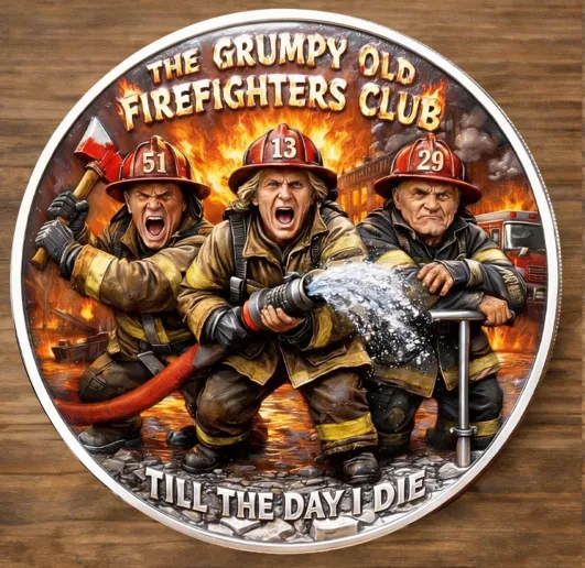 The Grumpy Old Firefighters Club Cap🎁 Free Honor Coin With Every Cap Purchase