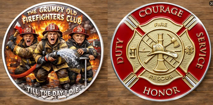 The Grumpy Old Firefighters Club Cap🎁 Free Honor Coin With Every Cap Purchase