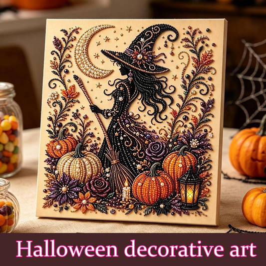 ✨🎃Halloween Black Cat Moon Diamond Art Hanging Ornament Kit👻