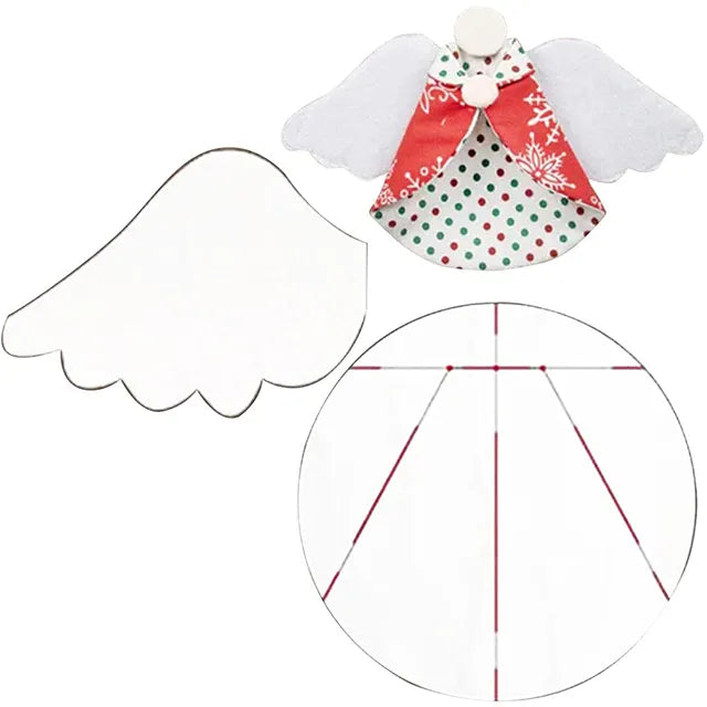 Guardian Angel Christmas Ornaments Template -With Instructions