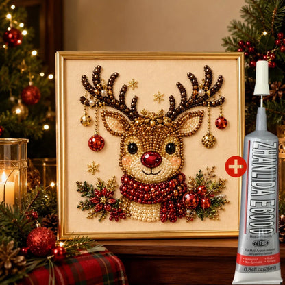 🧘Relaxing & Beginner-Friendly - 🎨💎DIY Christmas Pearl Diamond Painting Art Kit