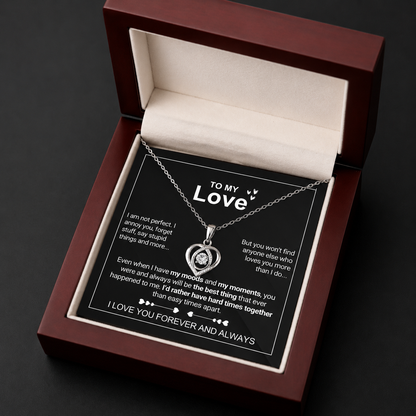 💝 To My Love Forever Heart Necklace — “I Still Choose You” Gift Set | 50% OFF