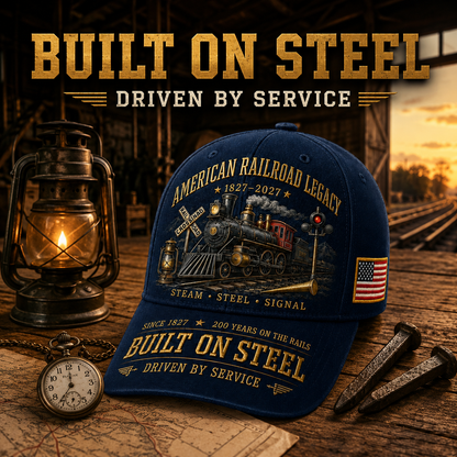 🚂American Railroad Bicentennial Cap | 1827–2027