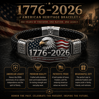 🦅 🇺🇸 America 250th Anniversary Patriotic Tribute Bracelet