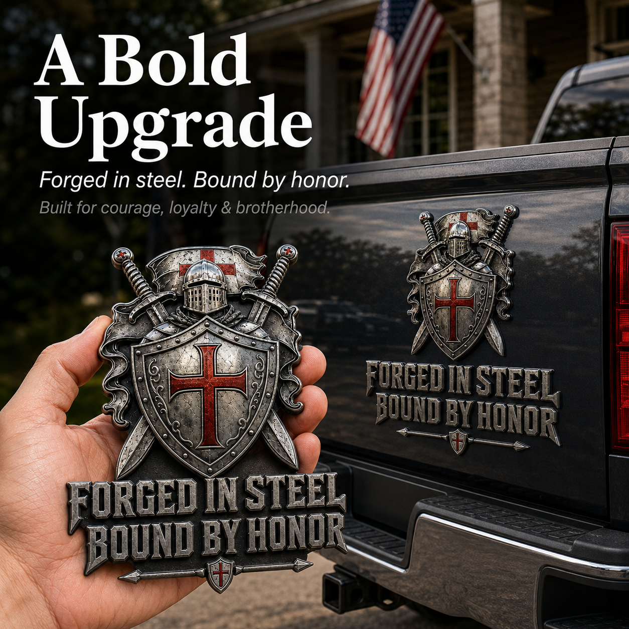 ⚔️Brotherhood Of Knights Metal Emblem — Forged In Steel, Bound By Honor
