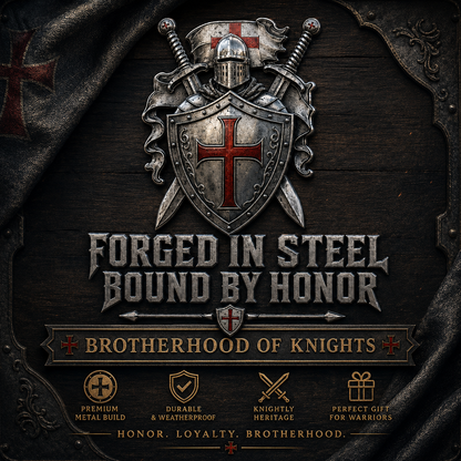 ⚔️Brotherhood Of Knights Metal Emblem — Forged In Steel, Bound By Honor