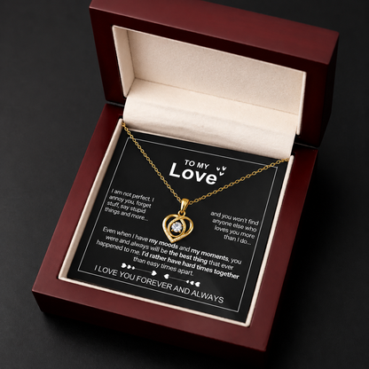 💝 To My Love Forever Heart Necklace — “I Still Choose You” Gift Set | 50% OFF
