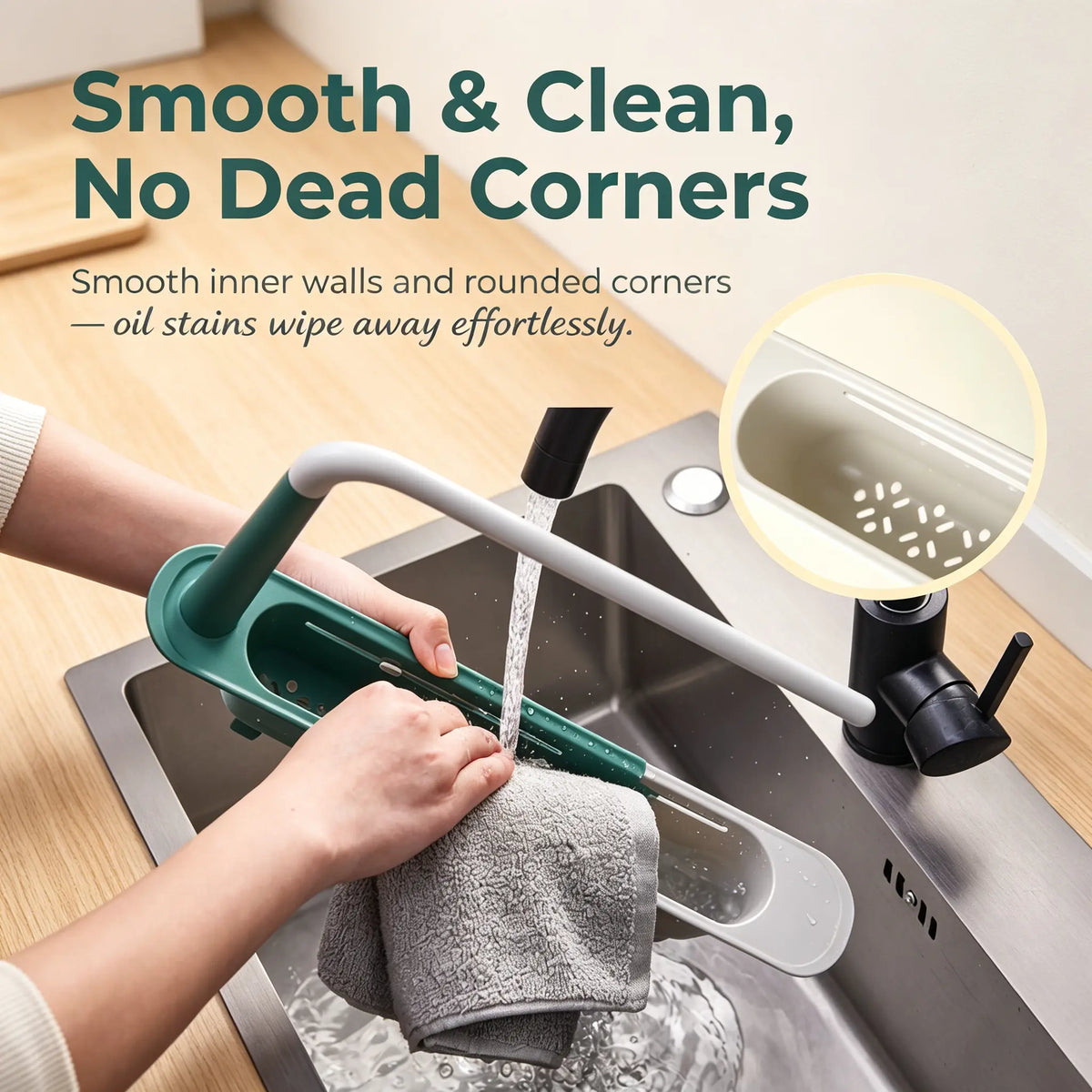 🧼Save 48% Today —  Extendable Sink Organizer with Towel Rack