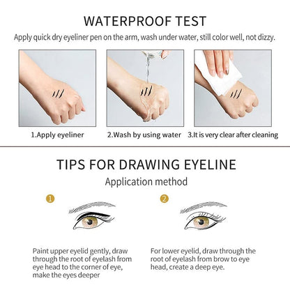 14-Pack Eyeliner Pencil Waterproof Colored Gel Liners with Metallic & Shimmer Finishes Smudge-Proof