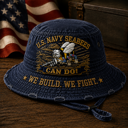 🏆Last Day Promo: 49% OFF - U.S. Navy Seabees CAN DO Bucket Hat