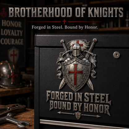 ⚔️Brotherhood Of Knights Metal Emblem — Forged In Steel, Bound By Honor