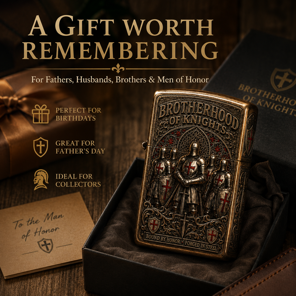 ⚔️ Brotherhood Of Knights Vintage Lighter | 2026 Limited Edition