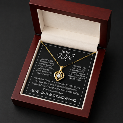 💝 To My Love Forever Heart Necklace — “I Still Choose You” Gift Set | 50% OFF