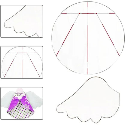 Guardian Angel Christmas Ornaments Template -With Instructions