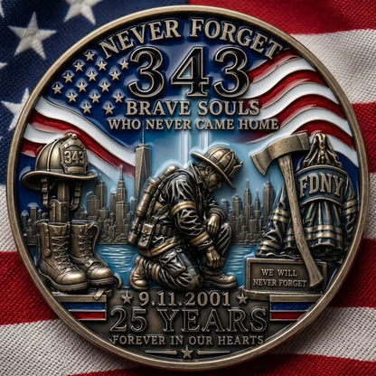 🧢Never Forget 343 Memorial Cap 🔥 Buy the Cap Get the Matching Tribute Coin FREE