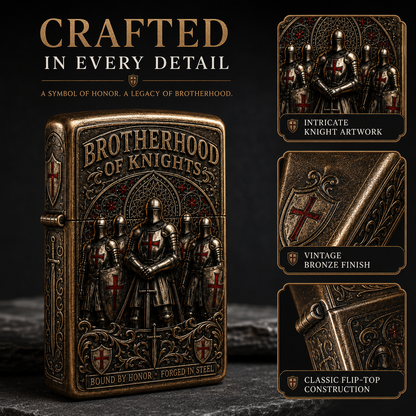 ⚔️ Brotherhood Of Knights Vintage Lighter | 2026 Limited Edition