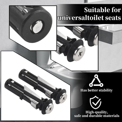 Universal Toilet Seat Bolt Kit Screws, Quick Release Easy Install Toilet Seat Replacement Parts 🚽