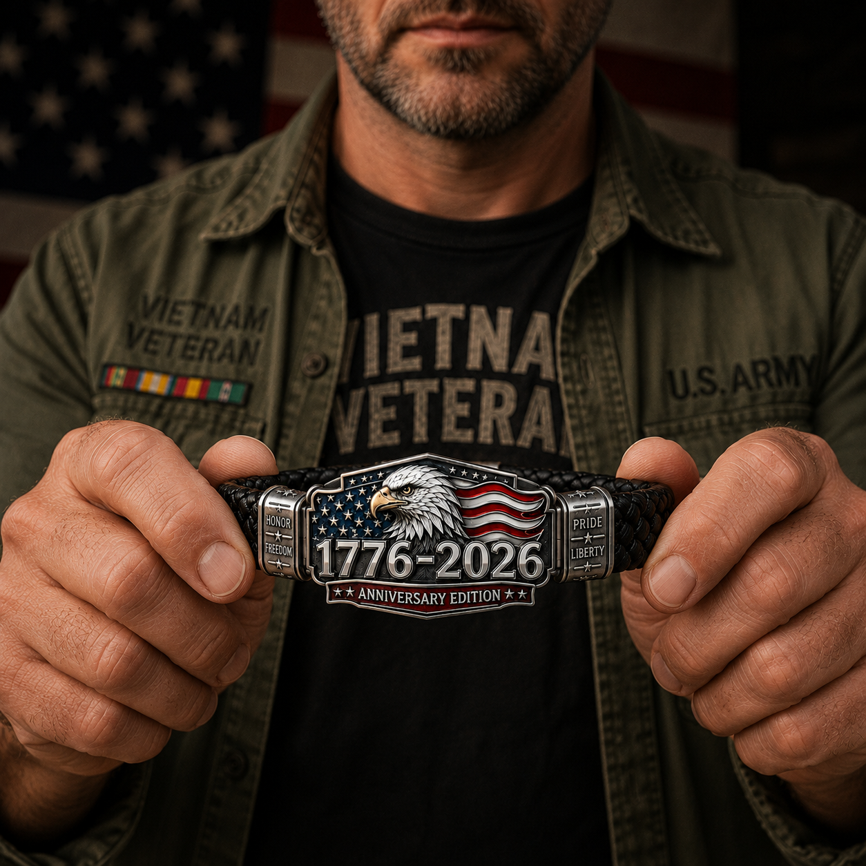 🦅 🇺🇸 America 250th Anniversary Patriotic Tribute Bracelet