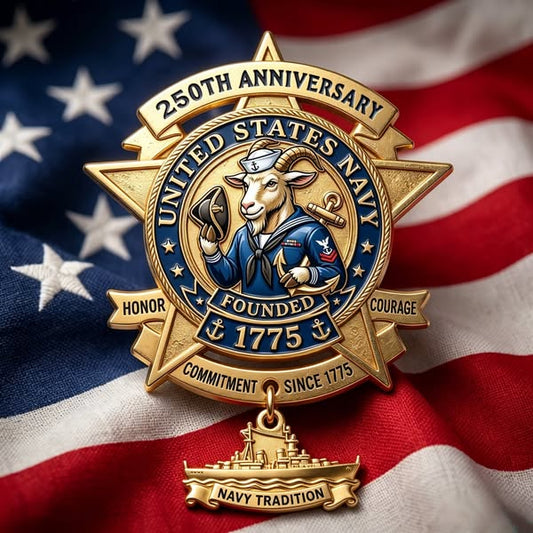 🔥Last Day 49% OFF -⚓ U.S. Navy 250th Anniversary Badge