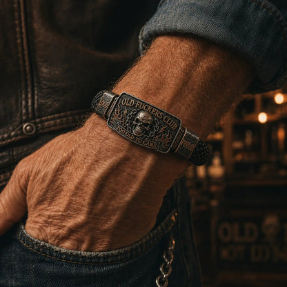 ☠️ Old Fuckers Club Vintage Bracelet 🪓 | 2026 Limited Edition – 🔥30% OFF | Only 17 Left