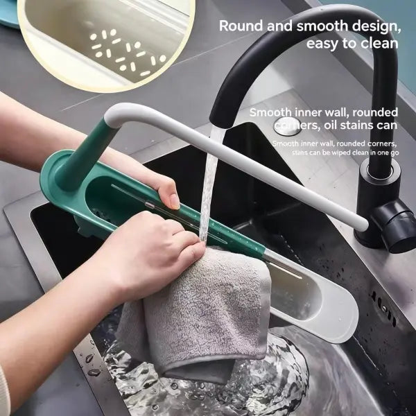 🧼Save 48% Today —  Extendable Sink Organizer with Towel Rack
