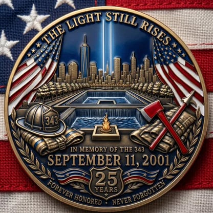 🔥🧢Never Forget 343 Memorial Cap 🎁 Buy the Cap Get the Matching Tribute Coin FREE🧢