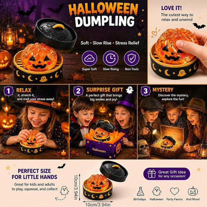 Cute Halloween Scary Ghost Maruko Squeeze Toy Set | Portable Stress Relief Toys, Halloween Party Fillers & Holiday Gifts