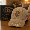 U.S. Navy Veteran Anchors Aweigh Commemorative Cap 🇺🇸