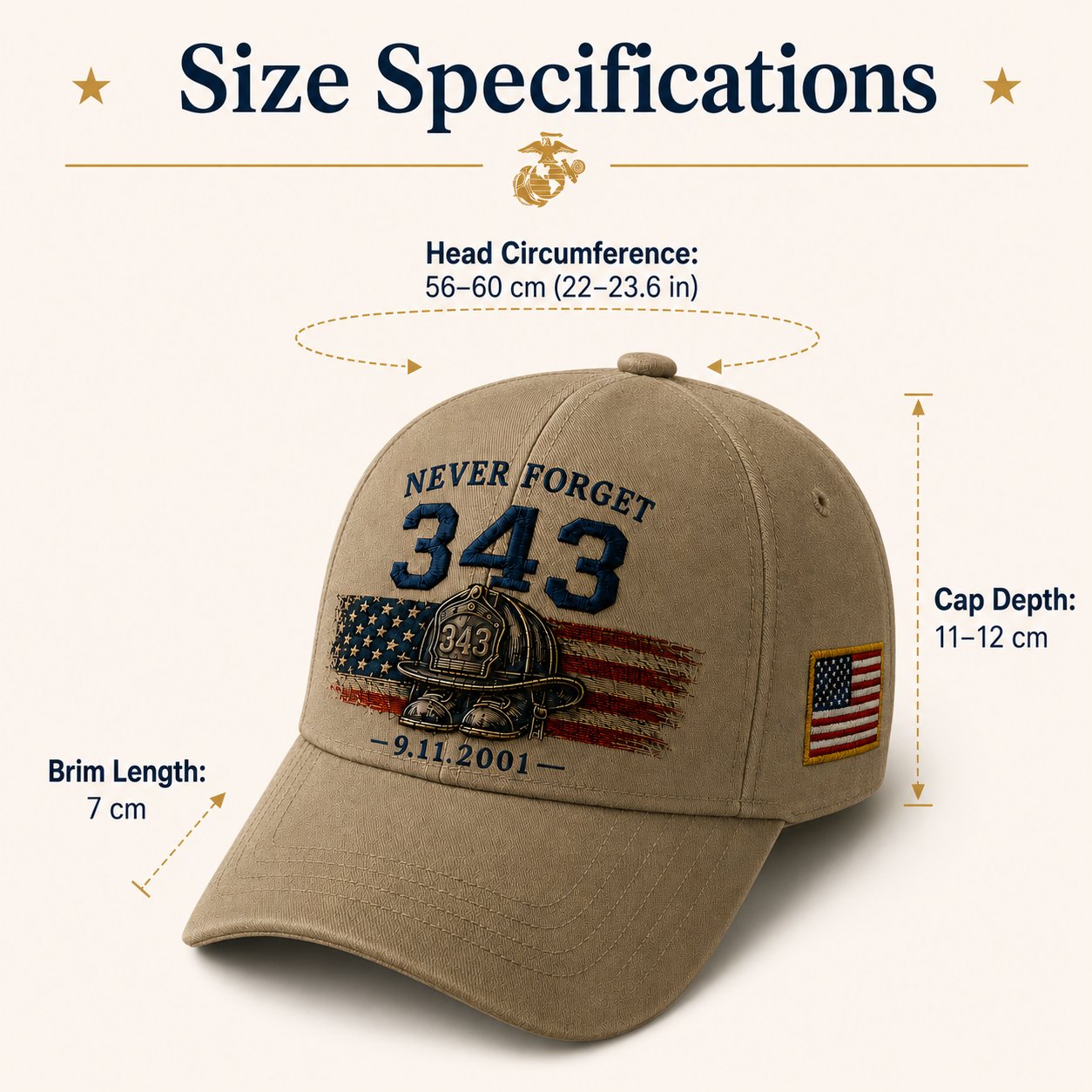 🧢Never Forget 343 Memorial Cap 🔥 Buy the Cap Get the Matching Tribute Coin FREE