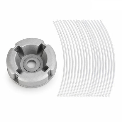 🌿 Aluminum Trimmer Head – 4-Line Cutting & Universal Fit – Heavy-Duty & Easy Line Replacement