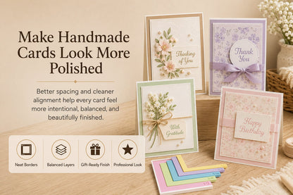 ✨ Card Making Alignment Guides Set | Create Perfect Cards Easily | 🎁 FREE Storage Box Included