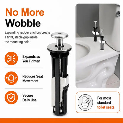 Universal Toilet Seat Bolt Kit Screws, Quick Release Easy Install Toilet Seat Replacement Parts 🚽