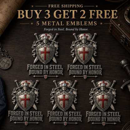 ⚔️Brotherhood Of Knights Metal Emblem — Forged In Steel, Bound By Honor