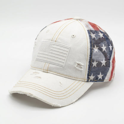 🔥American Flag Ponytail Embroidered Hat—🎁Buy 2 FREE SHIPPING