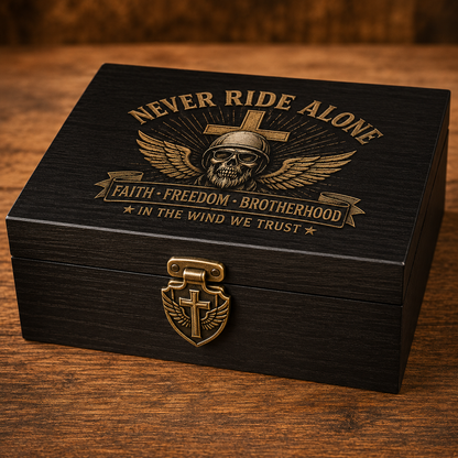 Never Ride Alone Cap🎁 Free Double-Sided Honor Coin With Every Cap Purchase