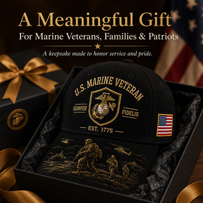U.S. Marine Veteran Semper Fidelis Commemorative Cap 🇺🇸