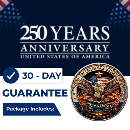 🔥Last Day 50% OFF🔥 250 Years of Freedom Veteran Tribute Coin